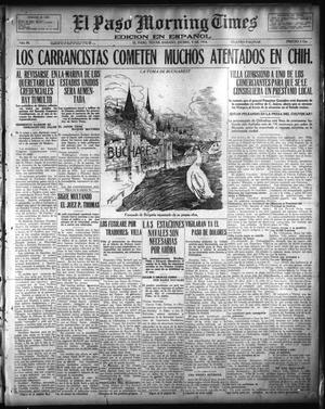 Primary view of object titled 'El Paso Morning Times (El Paso, Tex.), Vol. 36TH YEAR, Ed. 1, Saturday, December 9, 1916'.