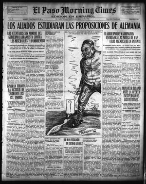 Primary view of object titled 'El Paso Morning Times (El Paso, Tex.), Vol. 36TH YEAR, Ed. 1, Friday, December 15, 1916'.