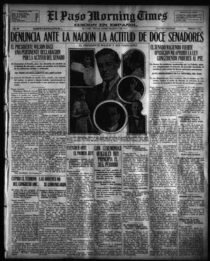 Primary view of object titled 'El Paso Morning Times (El Paso, Tex.), Vol. 36TH YEAR, Ed. 1, Monday, March 5, 1917'.