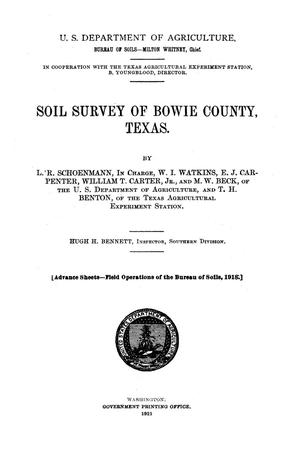 Primary view of object titled 'Soil Survey of Bowie County, Texas'.