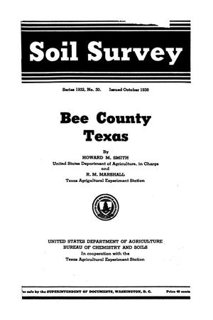 Primary view of object titled 'Soil survey of Bee County, Texas'.