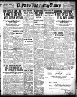 Primary view of object titled 'El Paso Morning Times (El Paso, Tex.), Vol. 36TH YEAR, Ed. 1, Wednesday, January 5, 1916'.