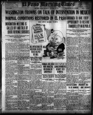 Primary view of object titled 'El Paso Morning Times (El Paso, Tex.), Vol. 36TH YEAR, Ed. 1, Saturday, January 15, 1916'.