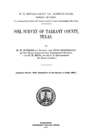 Primary view of object titled 'Soil Survey of Tarrant County, Texas'.