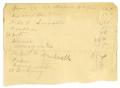 Primary view of [List of expenses for trip, June 27-29, 1865]