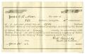 Primary view of [County Tax Receipt for C. B. Moore from G. R. Yautis, April 20, 1872]