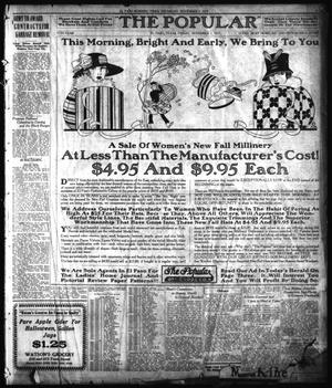 Primary view of object titled 'El Paso Morning Times (El Paso, Tex.), Vol. 38TH YEAR, Ed. 1, Thursday, November 1, 1917'.