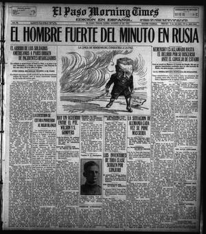 Primary view of object titled 'El Paso Morning Times (El Paso, Tex.), Vol. 36TH YEAR, Ed. 1, Monday, August 27, 1917'.