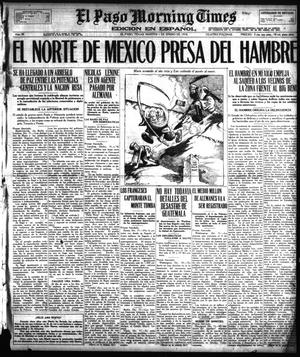 Primary view of object titled 'El Paso Morning Times (El Paso, Tex.), Vol. 38TH YEAR, Ed. 1, Tuesday, January 1, 1918'.
