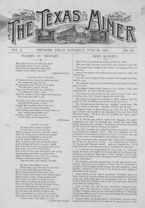 The Texas Miner, Volume 2, Number 24, June 29, 1895