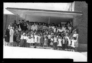 Primary view of object titled '[Photograph of a Church Congregation]'.