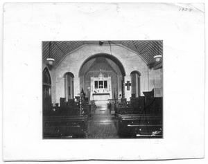 Primary view of object titled '[Church Interior and Altar]'.