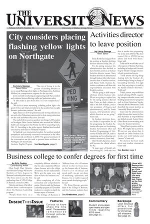 Primary view of object titled 'The University News (Irving, Tex.), Vol. 34, No. 12, Ed. 1 Wednesday, December 8, 2004'.