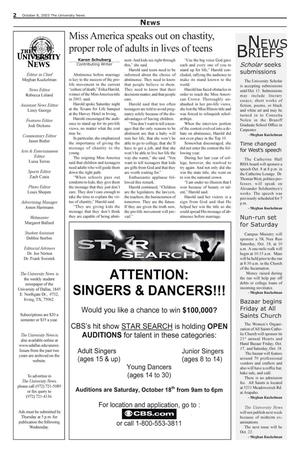 Primary view of object titled 'The University News (Irving, Tex.), Vol. 33, No. 6, Ed. 1 Wednesday, October 8, 2003'.