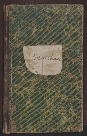 Primary view of object titled '[Sheriff's Fee Book, Cooke County, 1873-1874]'.