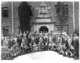 Photograph: Student body in front of Kilian Hall