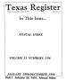 Thumbnail image of item number 1 in: 'Texas Register: Annual Index January 1990 - December 1990, Volume 15 Numbers 1-96, [Part II] - pages 283-375, January 25, 1991'.