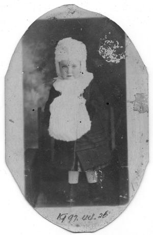 Primary view of object titled '[Child in Winter Clothing]'.