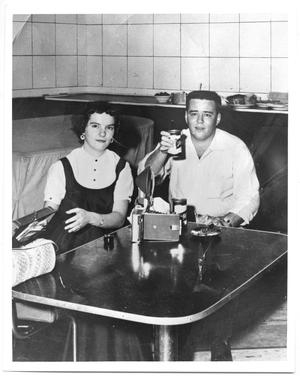 Primary view of object titled '[Photograph of "Big Bopper" J. P. Richardson and Teetsie]'.