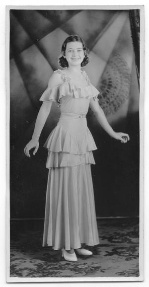 Primary view of object titled '[Girl in Ruffled Dress]'.