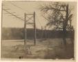 Photograph: [A Photograph of the Suspension Bridge Over the Brazos River (3)]