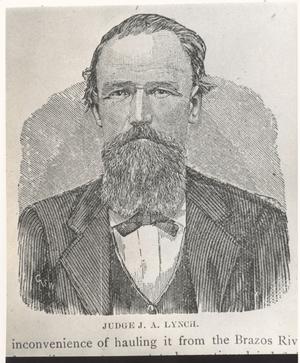 Primary view of object titled 'Judge J. A. Lynch'.