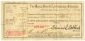 Primary view of [Receipt for Life Insurance, December 1, 1902]