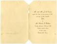 Thumbnail image of item number 1 in: '[Wedding announcement for Lula Vernon and Charles L. Watkins, February 10, 1903]'.
