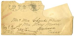 Primary view of object titled '[Envelope addressed to Mr. and Mrs. White]'.