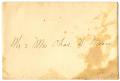 Text: [Envelope addressed to Mr. and Mrs. Moore]