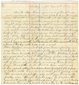 Primary view of [Letter from Matilda Dodd to Mary and Charles B. Moore, December 20, 1885]
