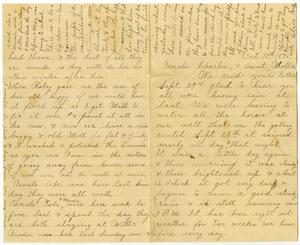 Primary view of object titled '[Letter from Alice Griffin to Mary, Linnet, and Charles B. Moore, October 11, 1896]'.