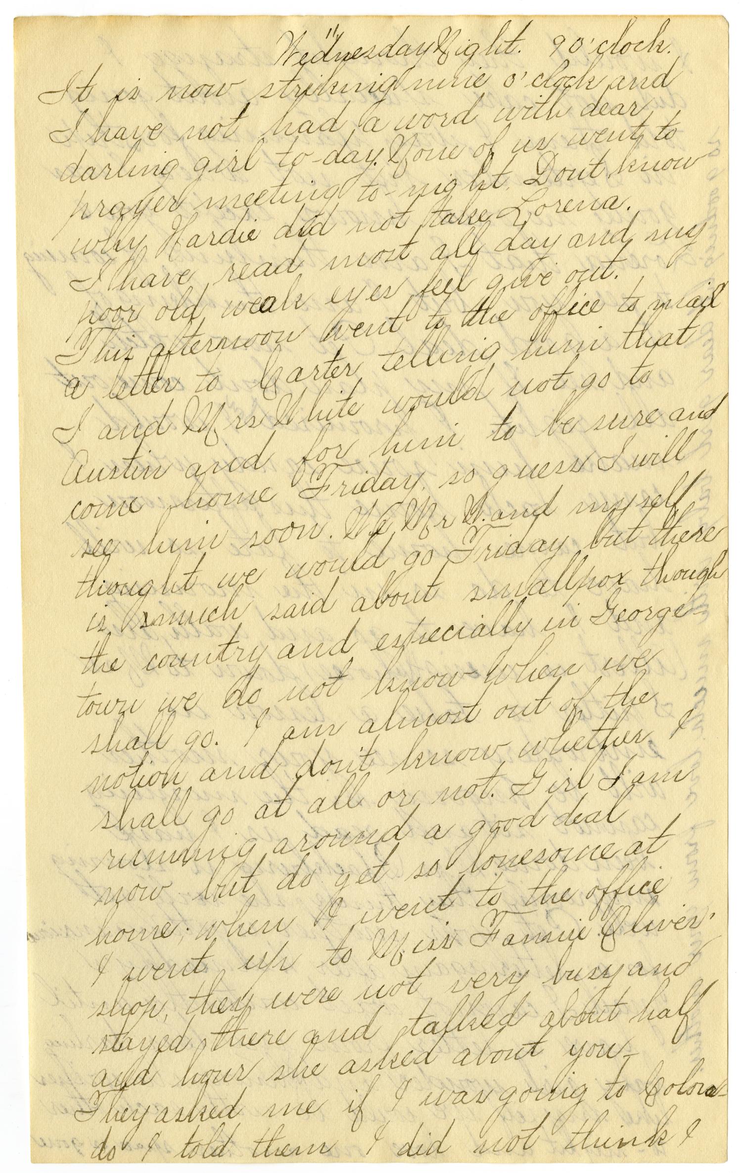 [Letter from Lula Dalton to Linnet Moore, March 12-20, 1899]
                                                
                                                    [Sequence #]: 11 of 28
                                                