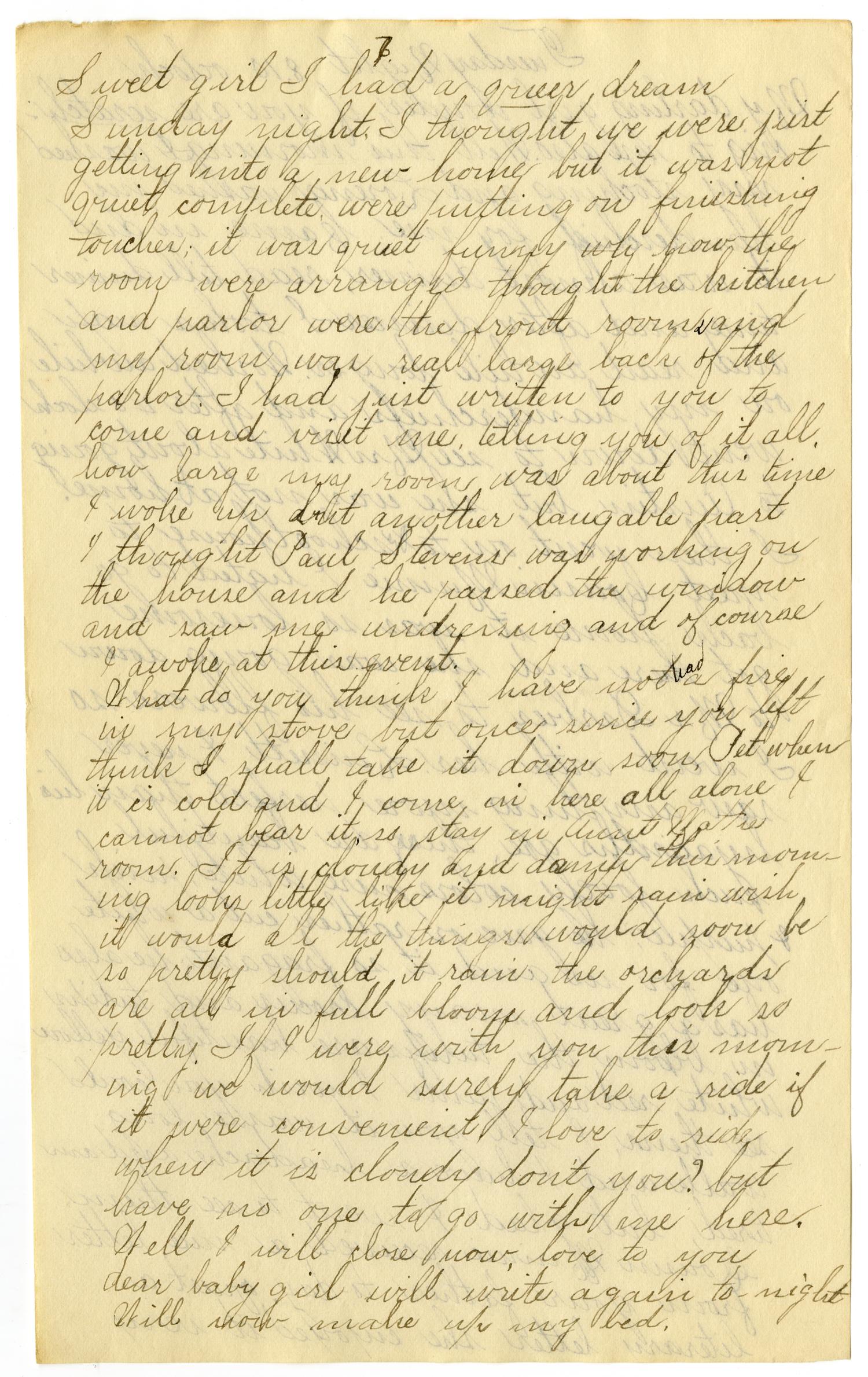 [Letter from Lula Dalton to Linnet Moore, March 12-20, 1899]
                                                
                                                    [Sequence #]: 7 of 28
                                                