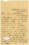 Letter: [Letter from Ben Ledbetter to Linnet Moore, September 24, 1899]