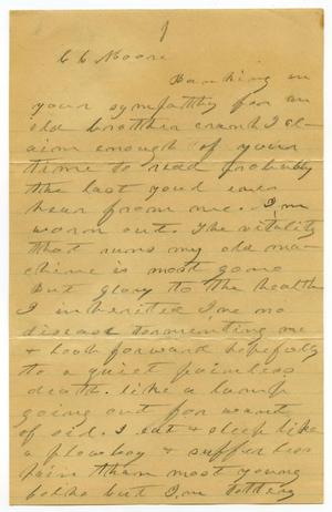 Primary view of object titled '[Letter from C. B. Moore]'.