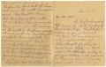 Thumbnail image of item number 1 in: '[Letter from Mrs. M. G. Sappington to Linnet White, December 29, 1914]'.