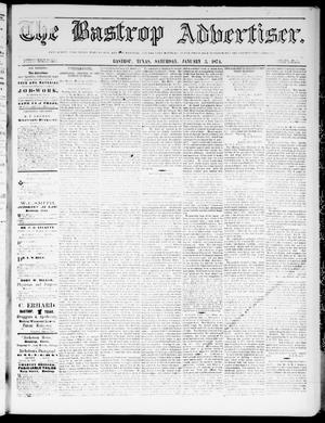 Primary view of object titled 'The Bastrop Advertiser (Bastrop, Tex.), Vol. 17, No. 6, Ed. 1 Saturday, January 3, 1874'.