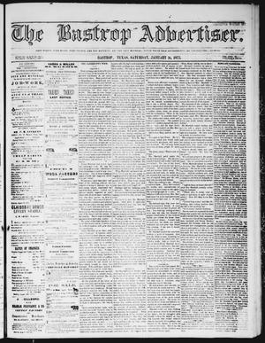 Primary view of object titled 'The Bastrop Advertiser (Bastrop, Tex.), Vol. 18, No. 7, Ed. 1 Saturday, January 16, 1875'.