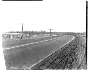 Primary view of object titled '[The Brick Road East of Mineral Wells]'.