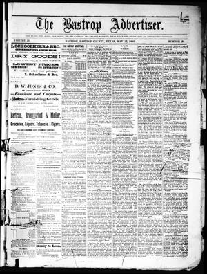Primary view of object titled 'The Bastrop Advertiser (Bastrop, Tex.), Vol. 26, No. 20, Ed. 1 Saturday, May 12, 1883'.