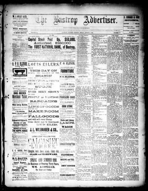 Primary view of object titled 'The Bastrop Advertiser (Bastrop, Tex.), Vol. 33, No. 27, Ed. 1 Saturday, August 2, 1890'.