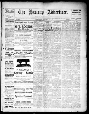 Primary view of object titled 'The Bastrop Advertiser (Bastrop, Tex.), Vol. 34, No. 16, Ed. 1 Saturday, May 23, 1891'.