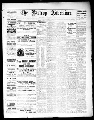 Primary view of object titled 'The Bastrop Advertiser (Bastrop, Tex.), Vol. 34, No. 12, Ed. 1 Saturday, April 30, 1892'.