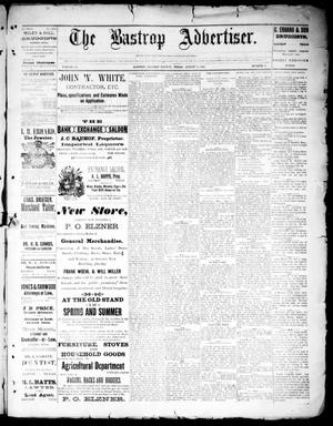 Primary view of object titled 'The Bastrop Advertiser (Bastrop, Tex.), Vol. 34, No. 27, Ed. 1 Saturday, August 13, 1892'.
