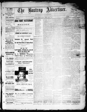 Primary view of object titled 'The Bastrop Advertiser (Bastrop, Tex.), Vol. 35, No. 8, Ed. 1 Saturday, April 1, 1893'.