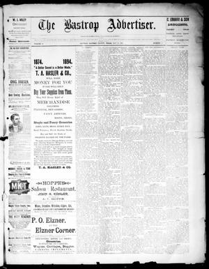 Primary view of object titled 'The Bastrop Advertiser (Bastrop, Tex.), Vol. 36, No. 16, Ed. 1 Saturday, May 26, 1894'.