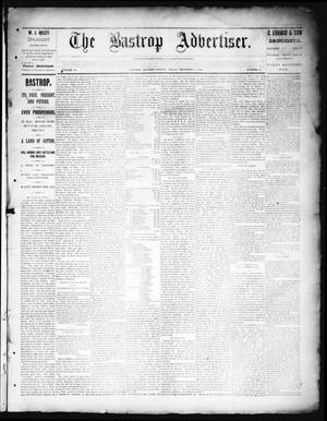 Primary view of object titled 'The Bastrop Advertiser (Bastrop, Tex.), Vol. 38, No. 48, Ed. 1 Saturday, December 15, 1894'.
