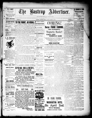 Primary view of object titled 'The Bastrop Advertiser (Bastrop, Tex.), Vol. 39, No. 12, Ed. 1 Saturday, March 23, 1895'.