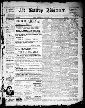 Primary view of object titled 'The Bastrop Advertiser (Bastrop, Tex.), Vol. 39, No. 42, Ed. 1 Saturday, October 19, 1895'.